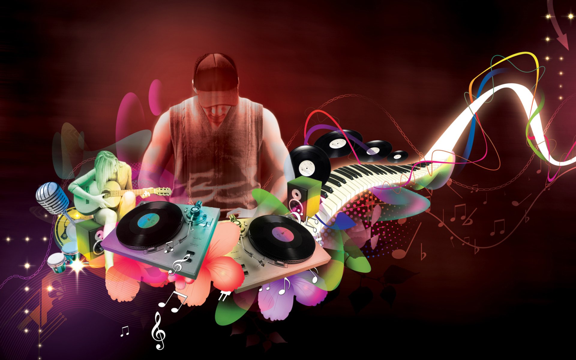 Dynamic DJ Vibes HD Wallpaper