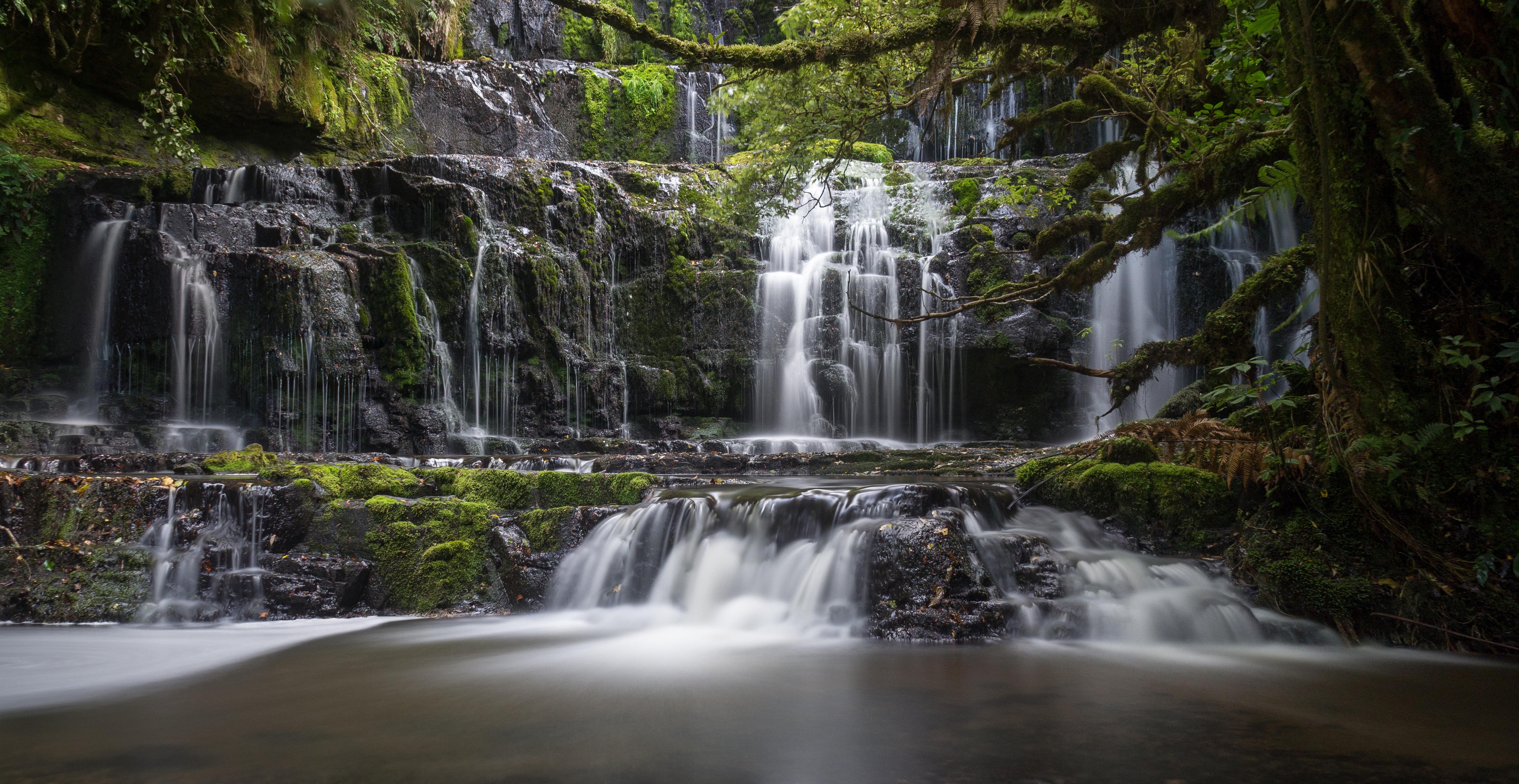 Waterfall 4k Ultra HD Wallpaper Background Image 4608x2380