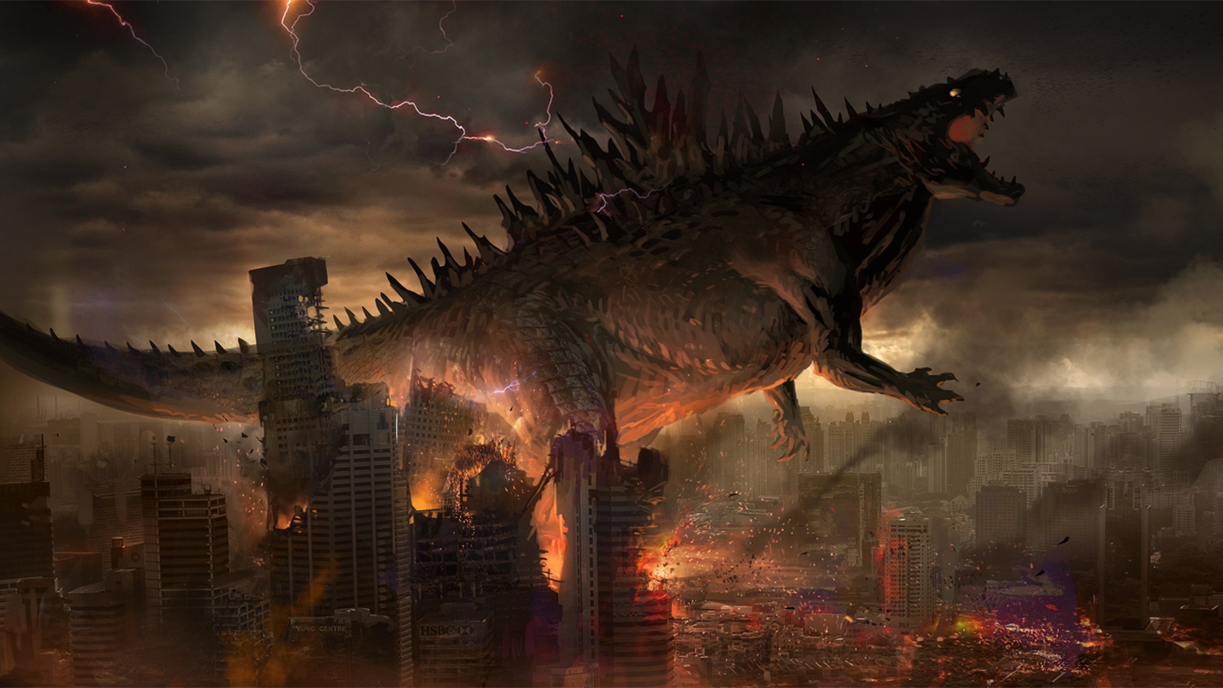 Godzilla HD Wallpaper Background Image 2400x1350 ID
