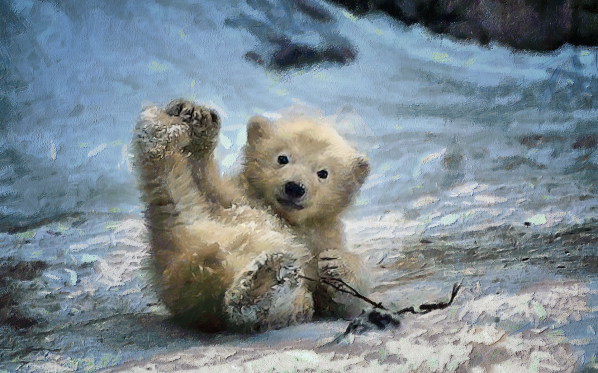 Baby Polar Bears Wallpaper