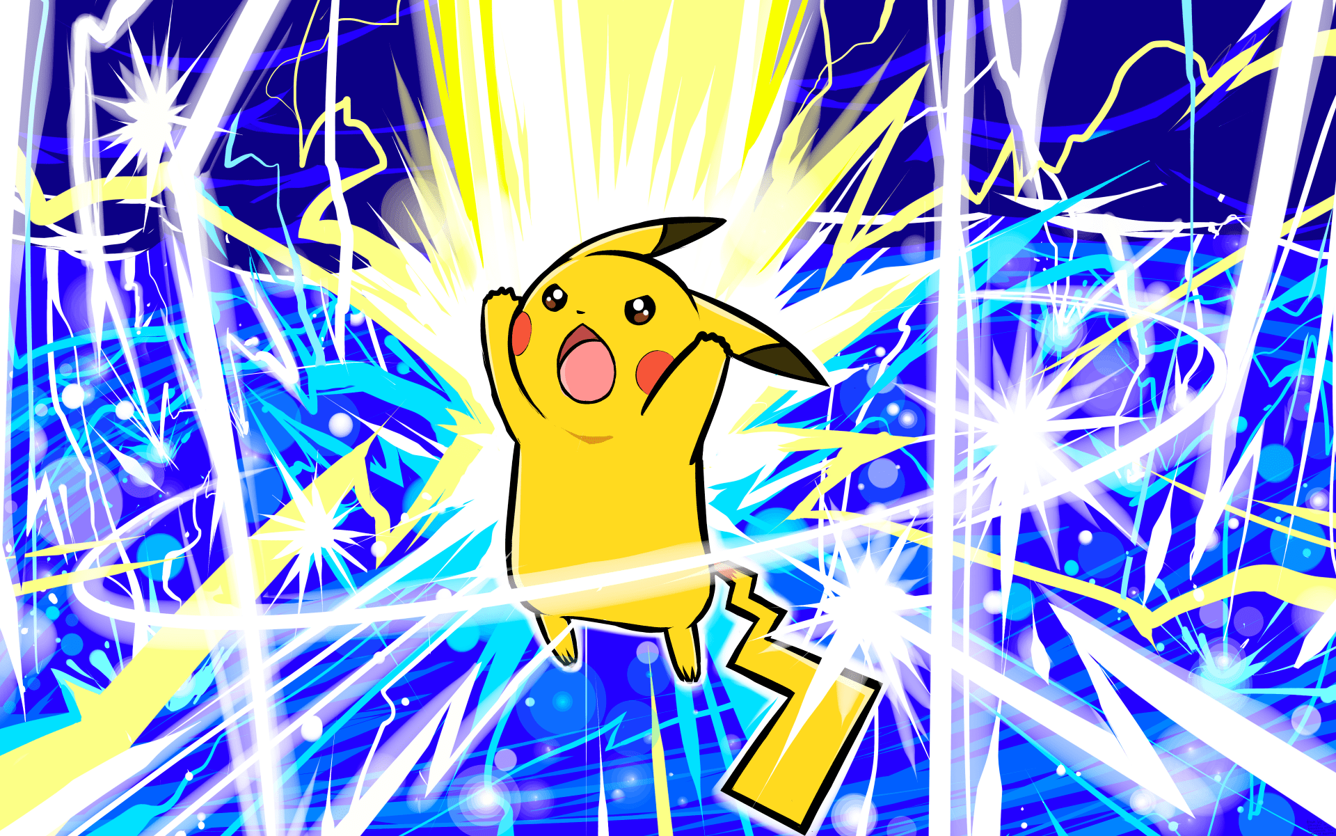 Pikachu Thunder 4k Ultra HD Wallpaper Background Image 7100x4440
