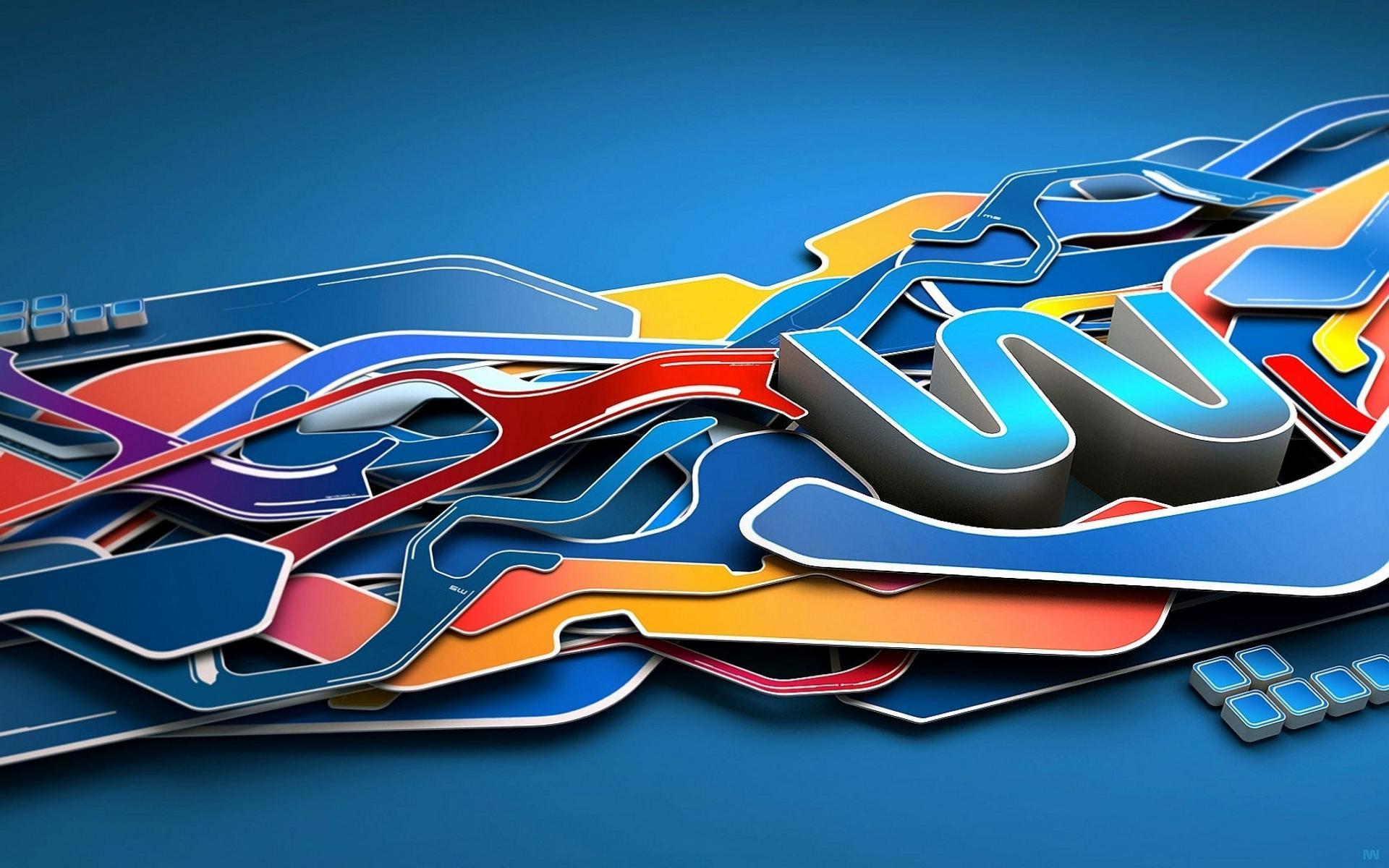 Vivid 3D Abstract HD Wallpaper