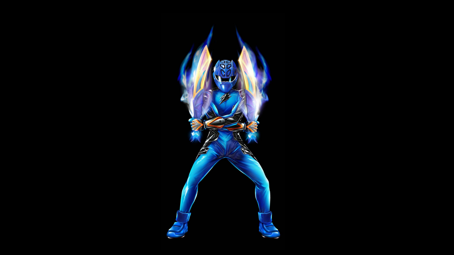 Blue Ranger Jungle Fury HD Wallpaper