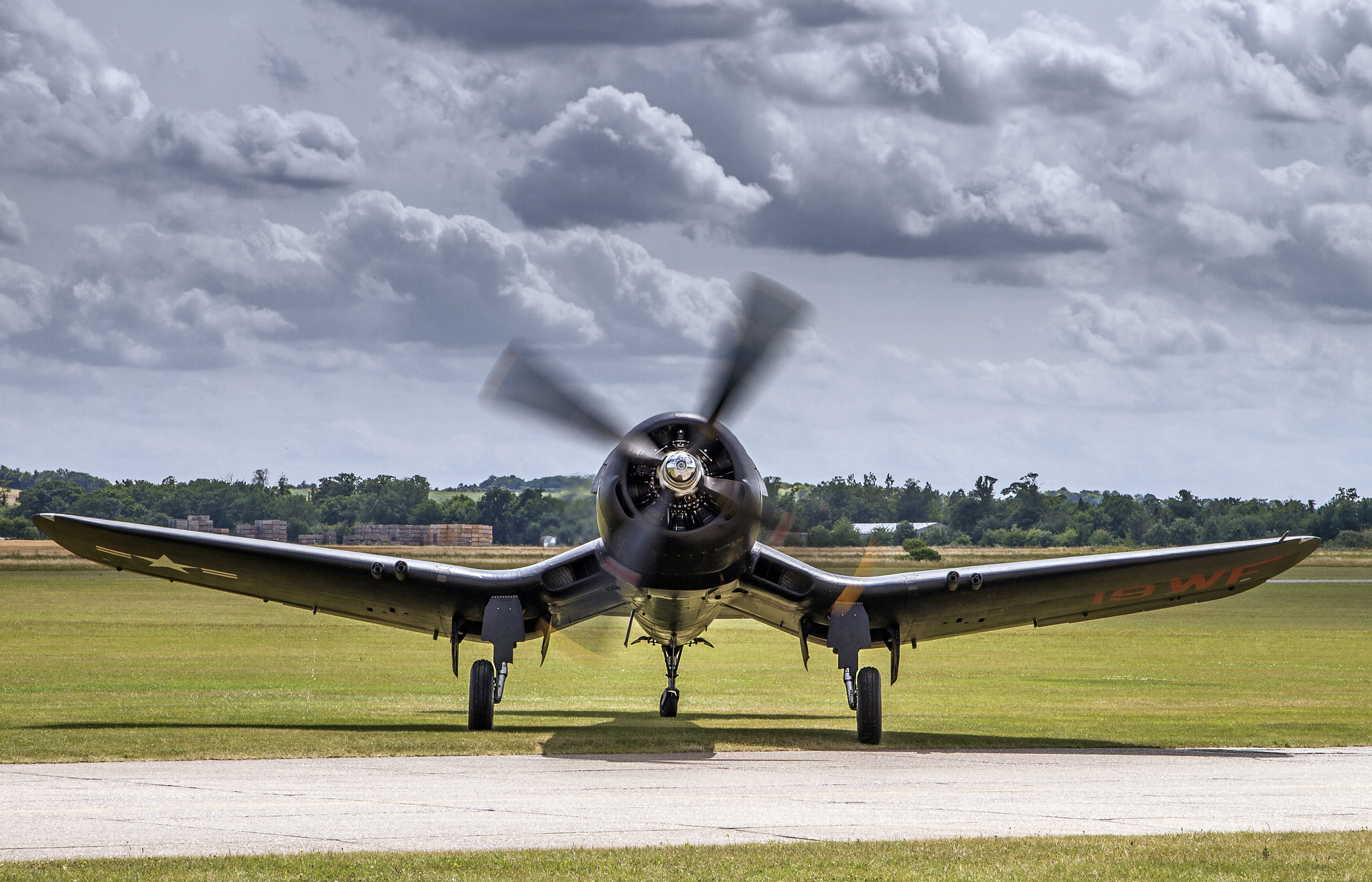 Download Warplane Aircraft Military Vought F4U Corsair HD Wallpaper