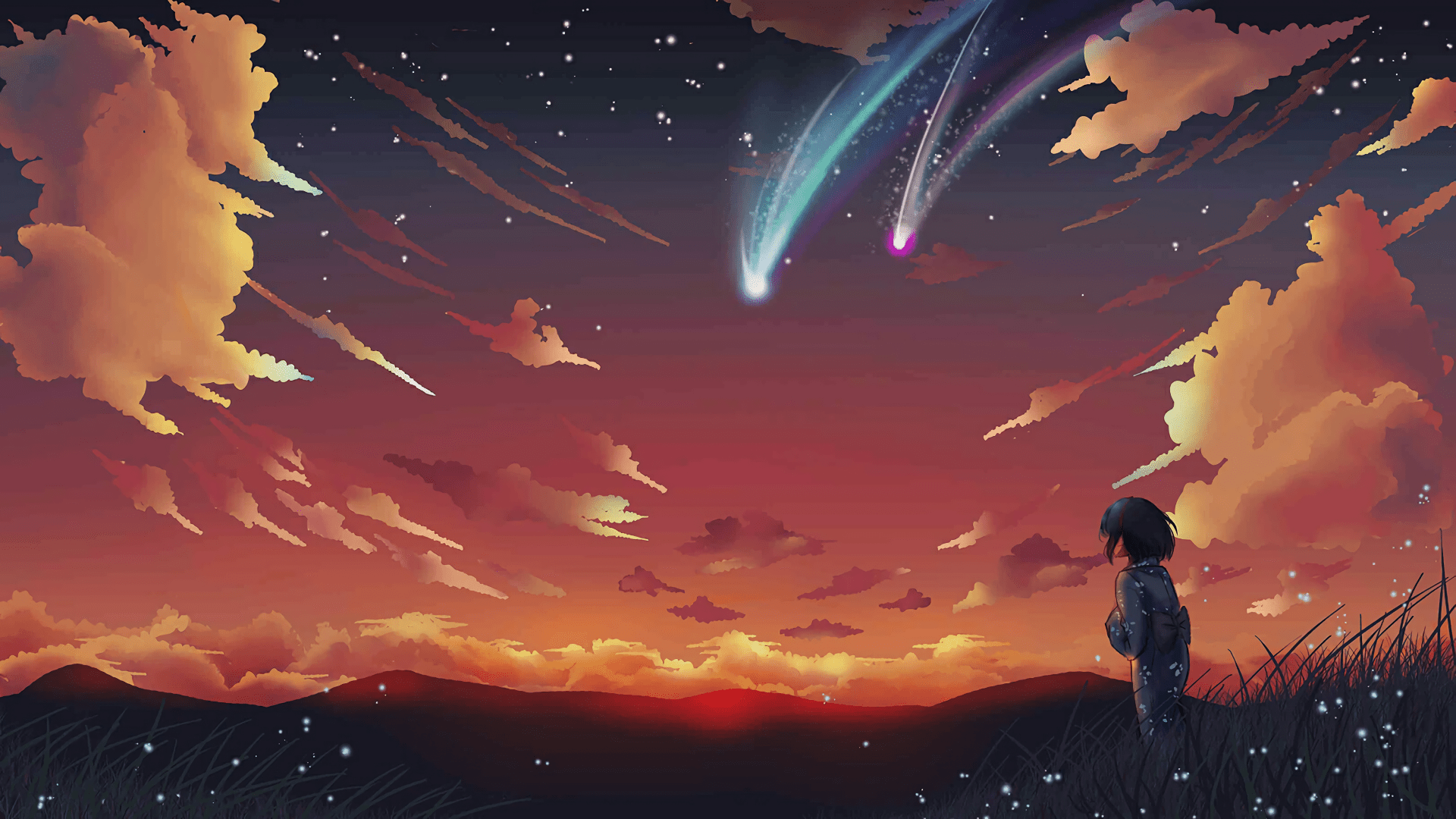 Download Mitsuha Miyamizu Anime Your Name. HD Wallpaper