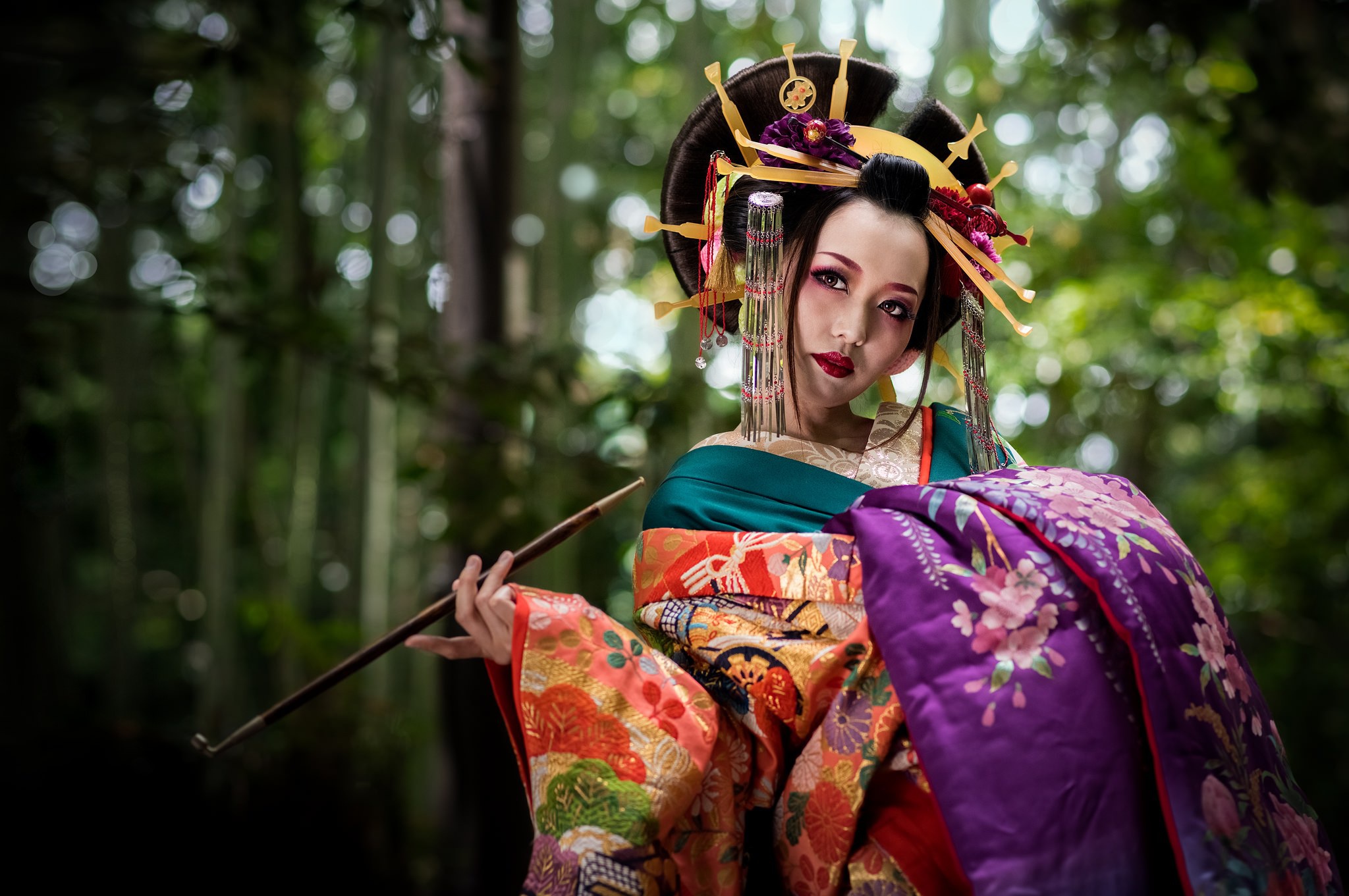 Geisha HD Wallpaper Background Image 2048x1361