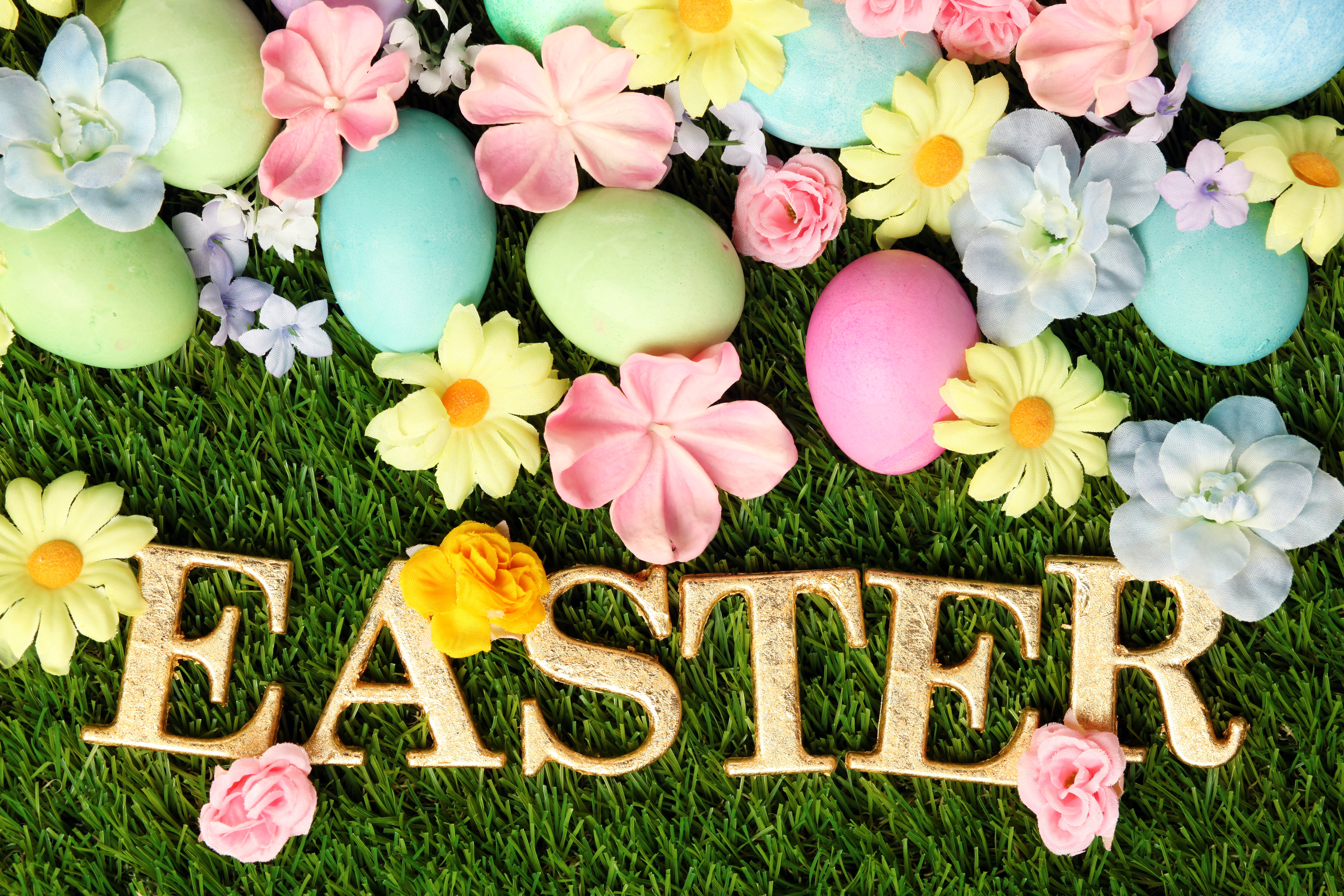 Download Flower Easter Egg Holiday Easter 4k Ultra HD Wallpaper