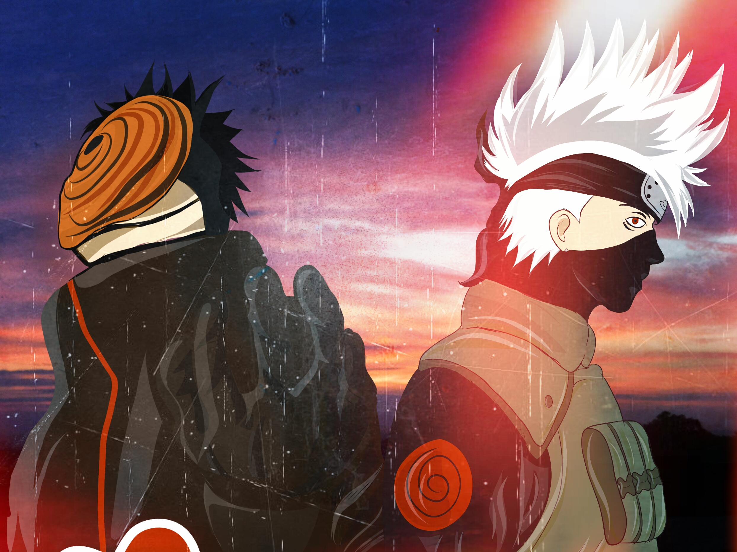 Download Obito Uchiha Kakashi Hatake Anime Naruto HD Wallpaper