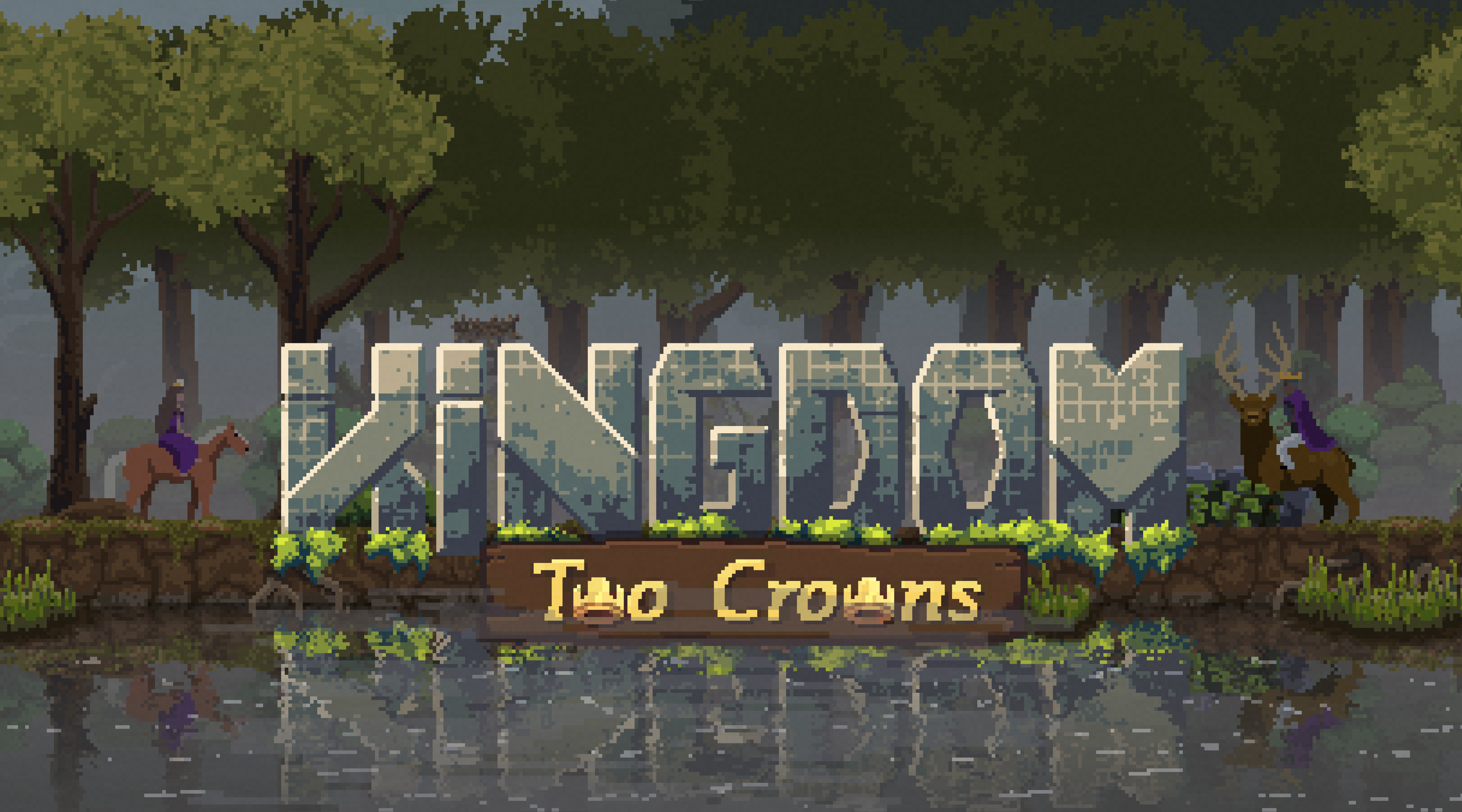 Kingdom Two Crowns HD Wallpaper Enchanting Pixel Art Scene