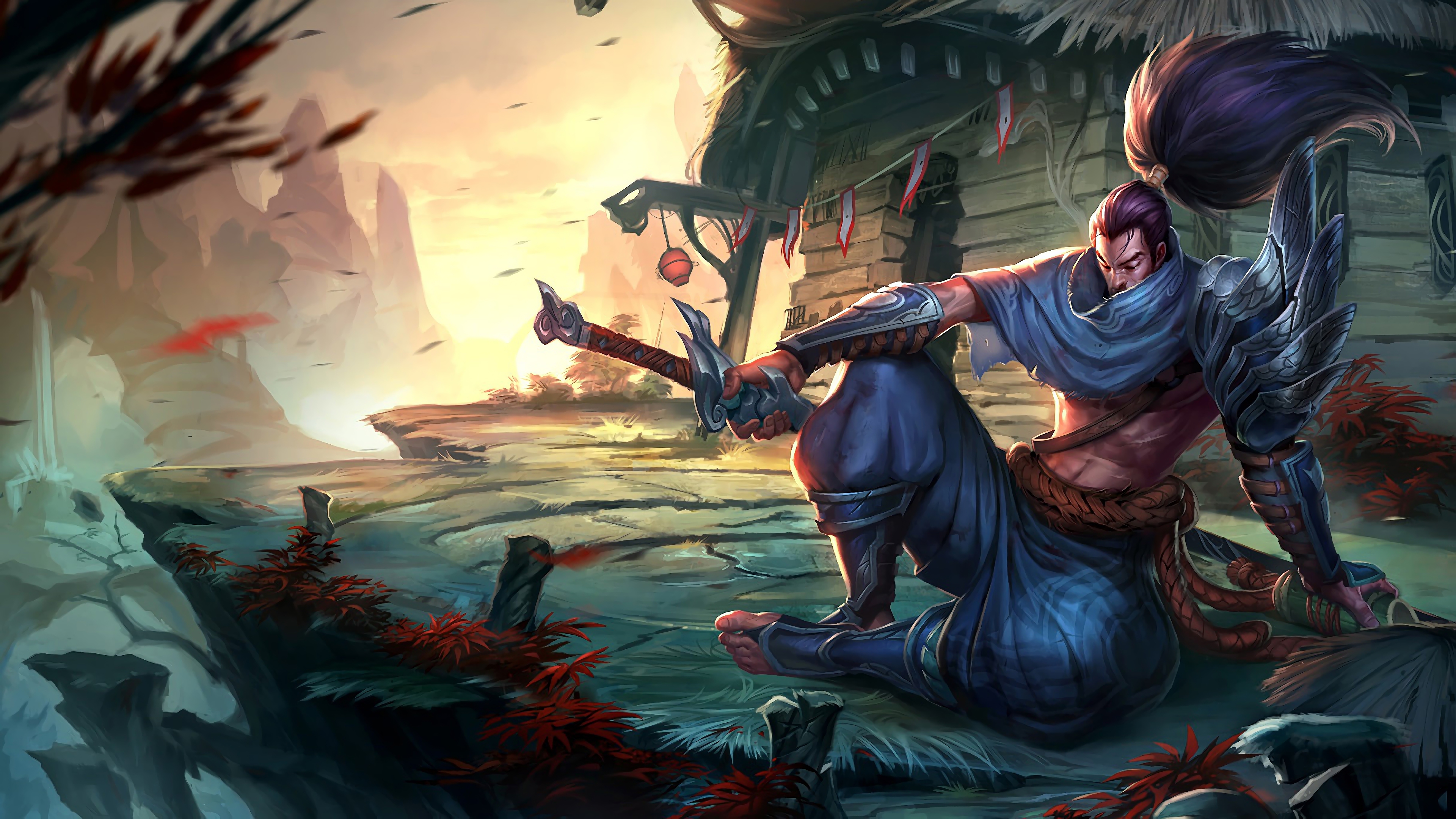 Yasuo Public Splash Art 4k Ultra HD Wallpaper Background Image