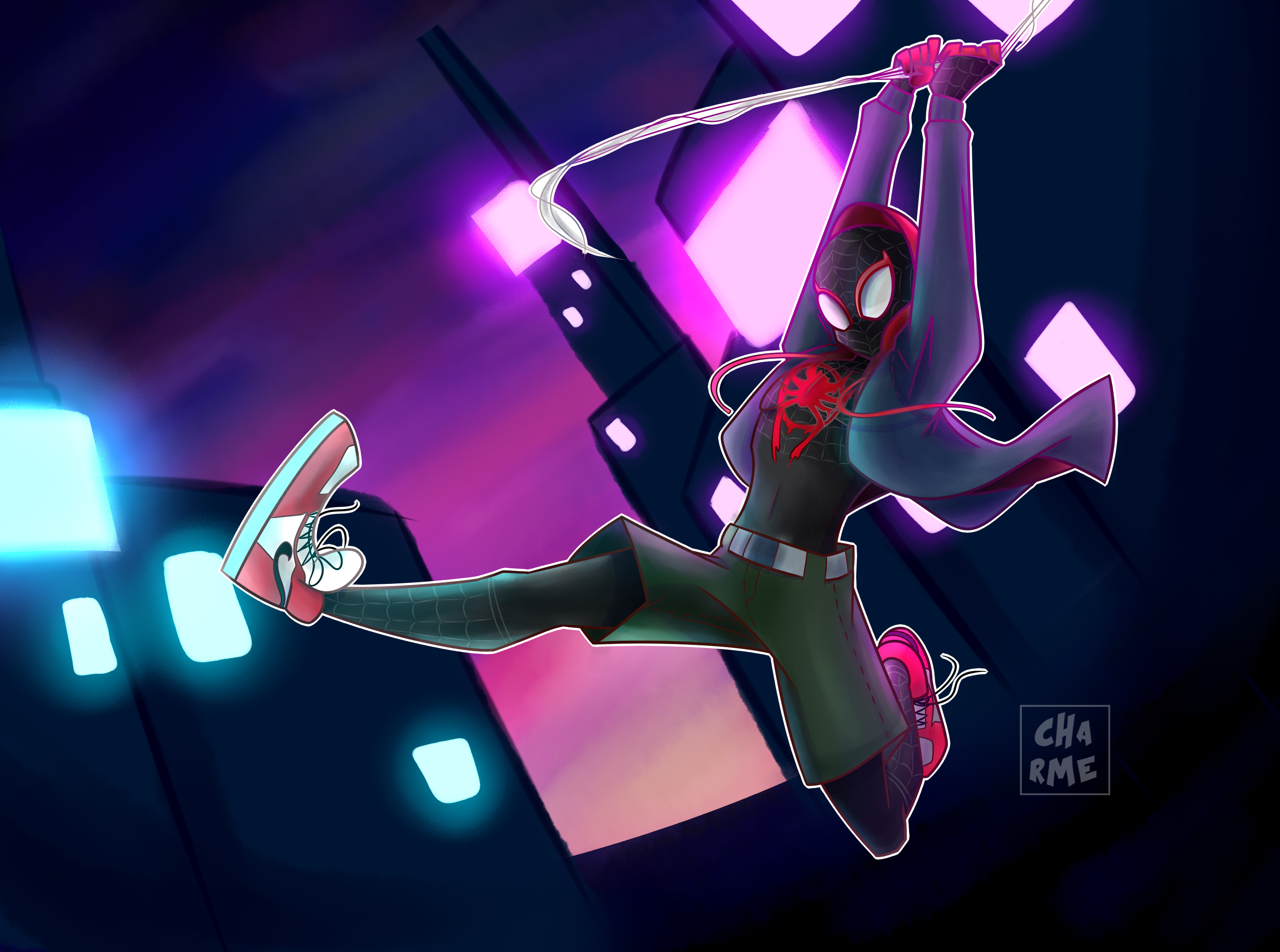 SpiderMan Into The SpiderVerse HD Wallpaper Background Image