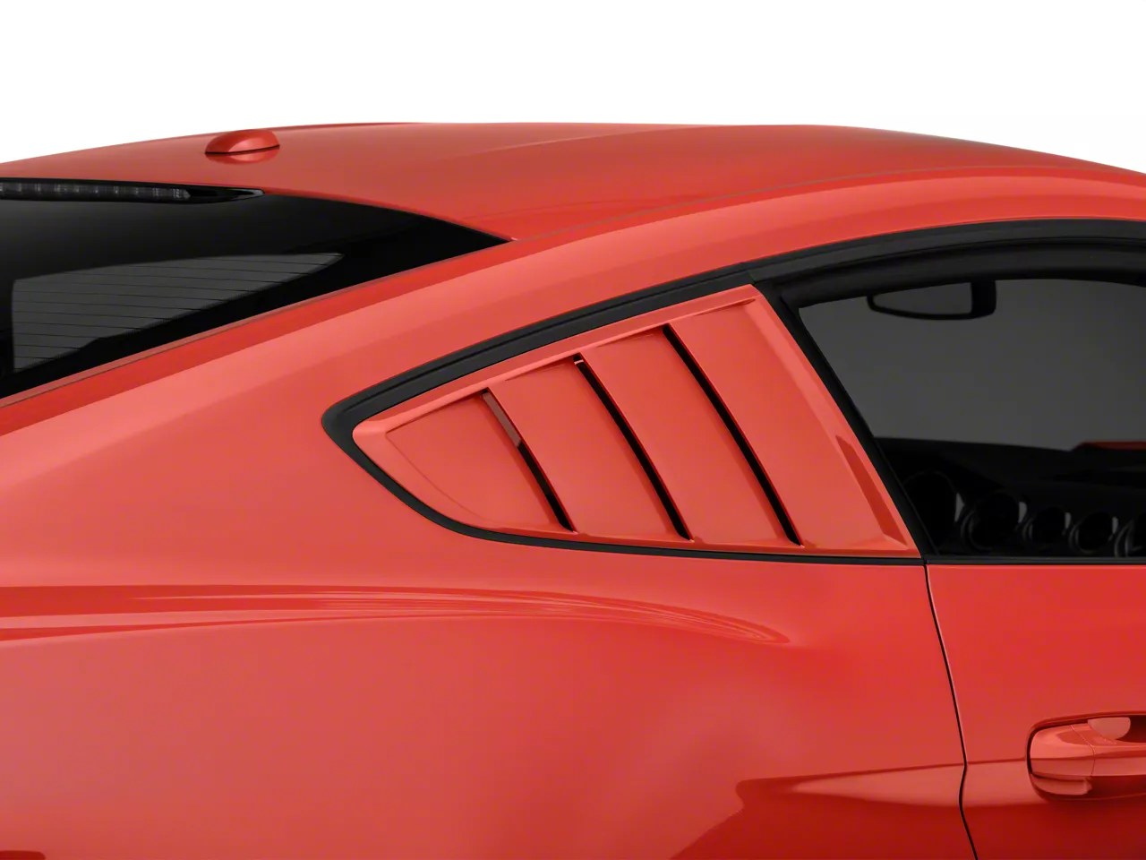 Mustang Hurst Quarter Window Louvers; PrePainted (1522 Mustang