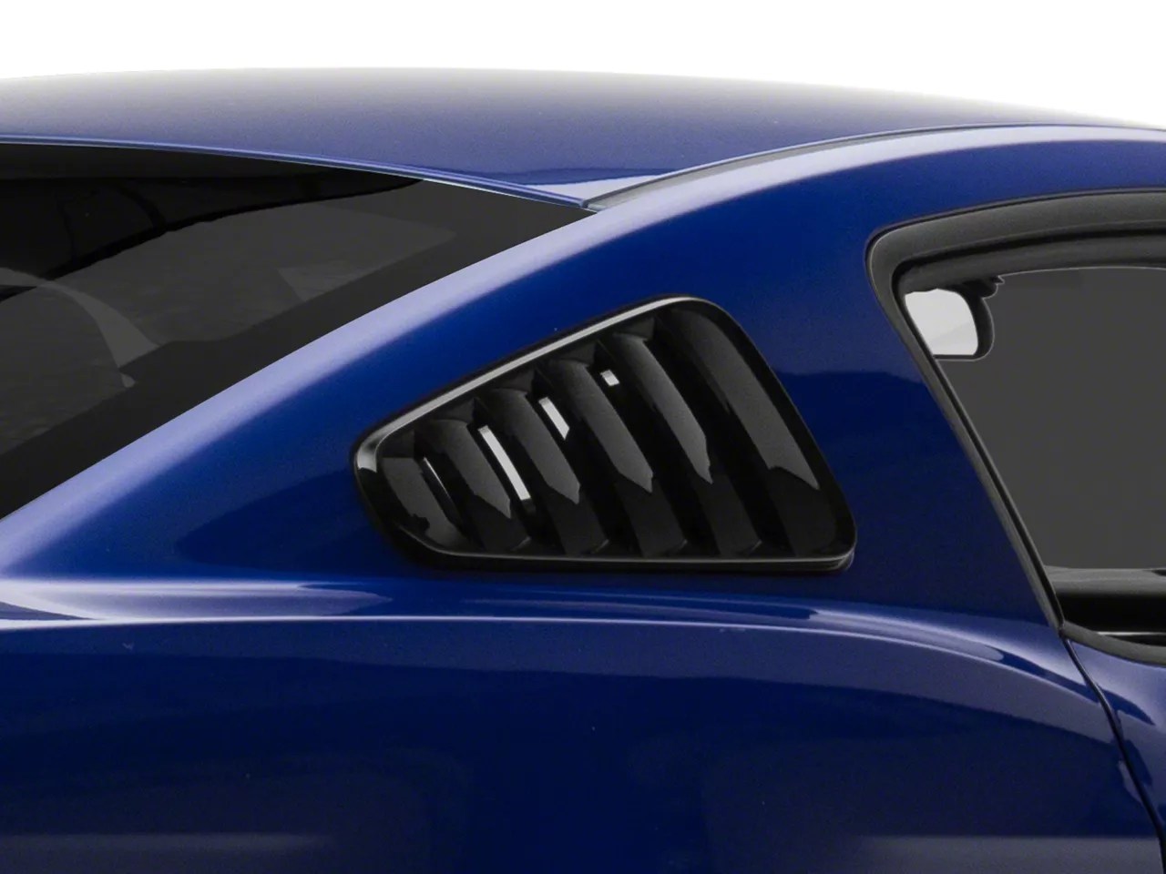 SpeedForm Mustang Classic Quarter Window Louvers; Gloss Black 415410