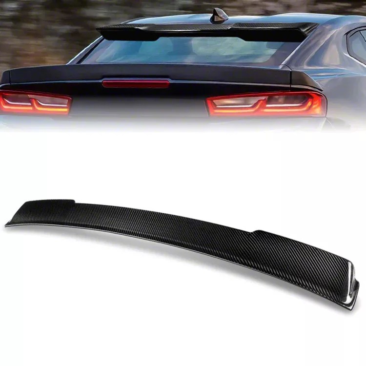 Camaro Rear Window Roof Spoiler; Carbon Fiber (1618 Camaro Coupe