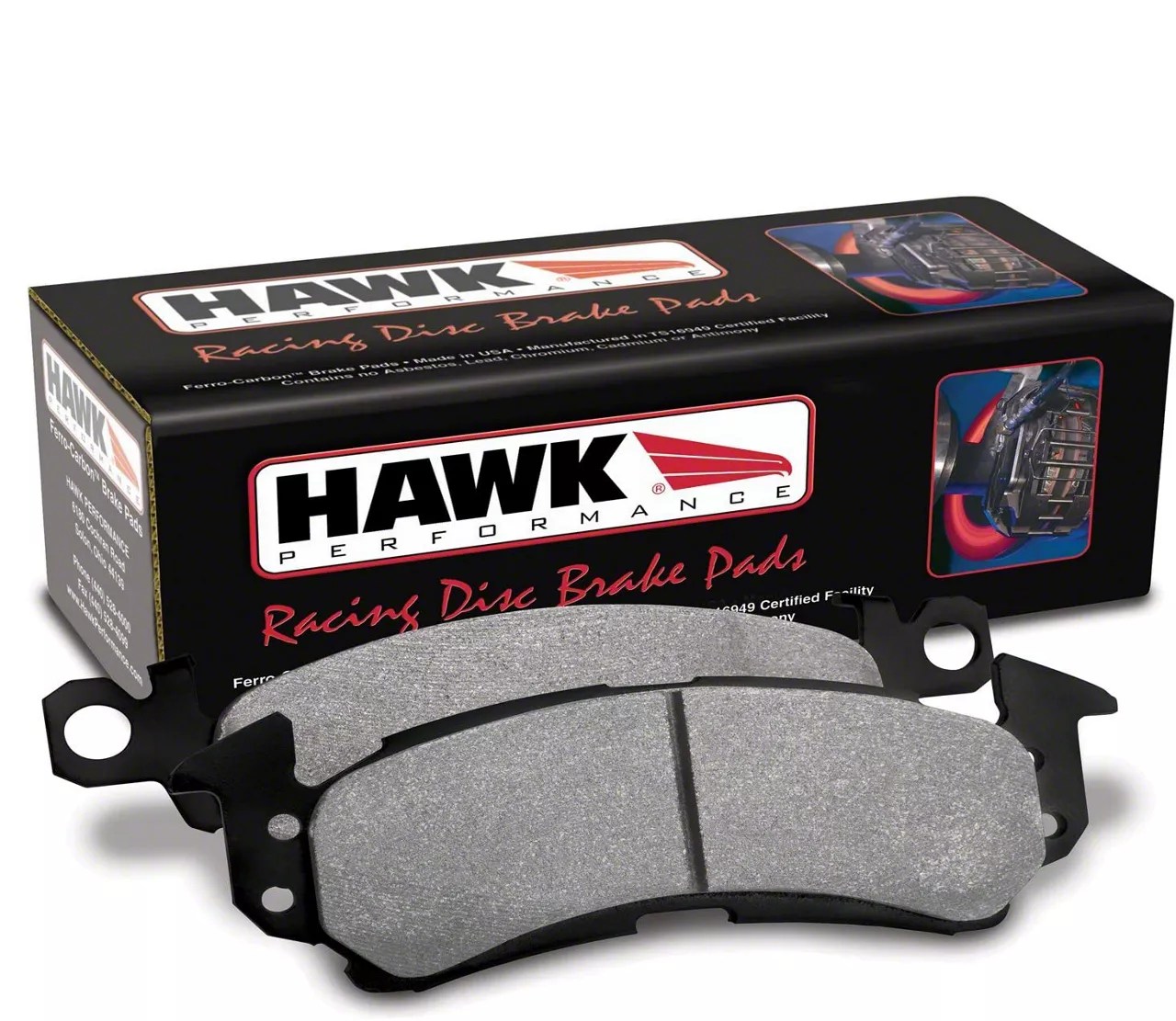 Hawk Performance Corvette HP Plus Brake Pads; Front Pair HB726N.582 (14
