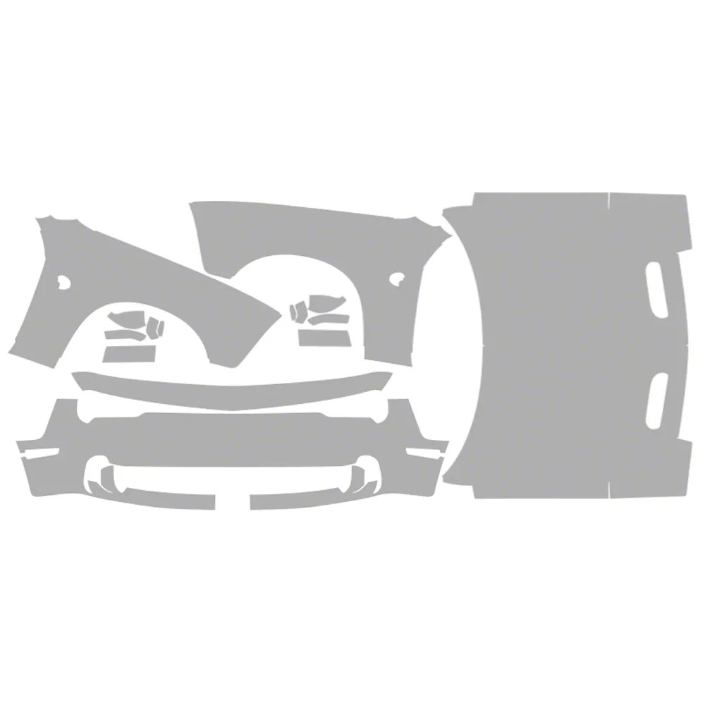 Challenger Front PreCut Paint Protection Film Kit; Gloss (1923 Challenger SRT Hellcat) Free