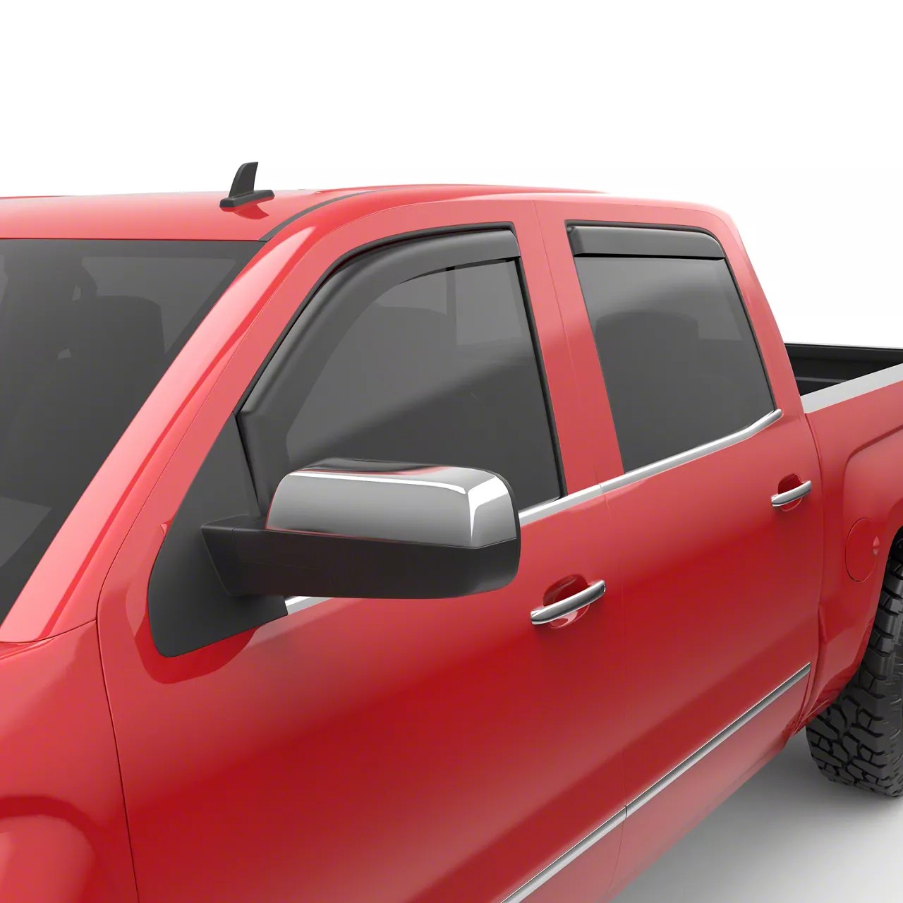 EGR Silverado 1500 InChannel Window Visors; Front and Rear; Matte