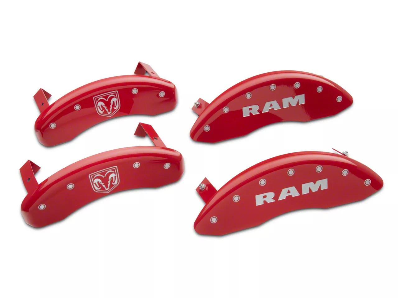 MGP RAM Red Caliper Covers w/ RAM & RAMHEAD Logo Front & Rear