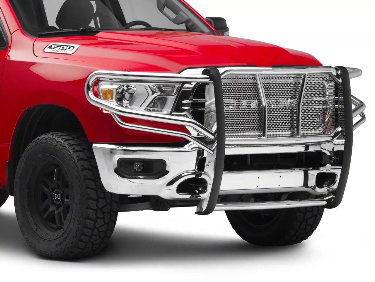 RAM 1500 HDX Grille Guard; Stainless Steel (19-23 RAM 1500, Excluding