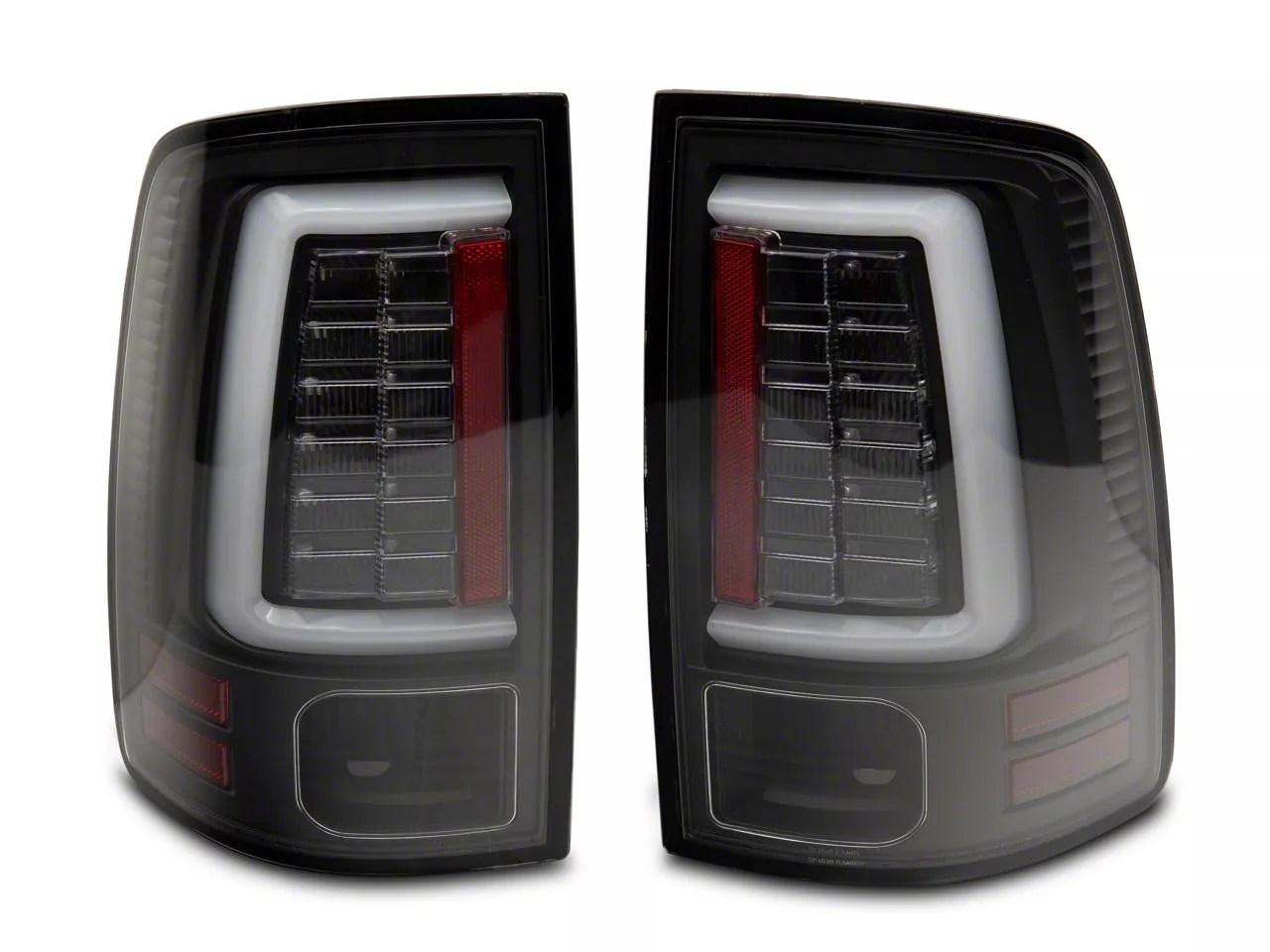 RAM 1500 LED Tail Lights; All Black (13-18 RAM 1500 w/ Factory LED Tail