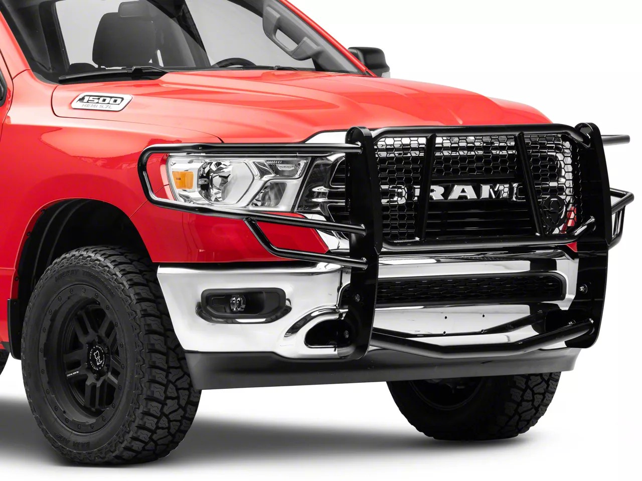 Ranch Hand RAM 1500 Legend Grille Guard; Black GGD19HBL1C (1923 RAM