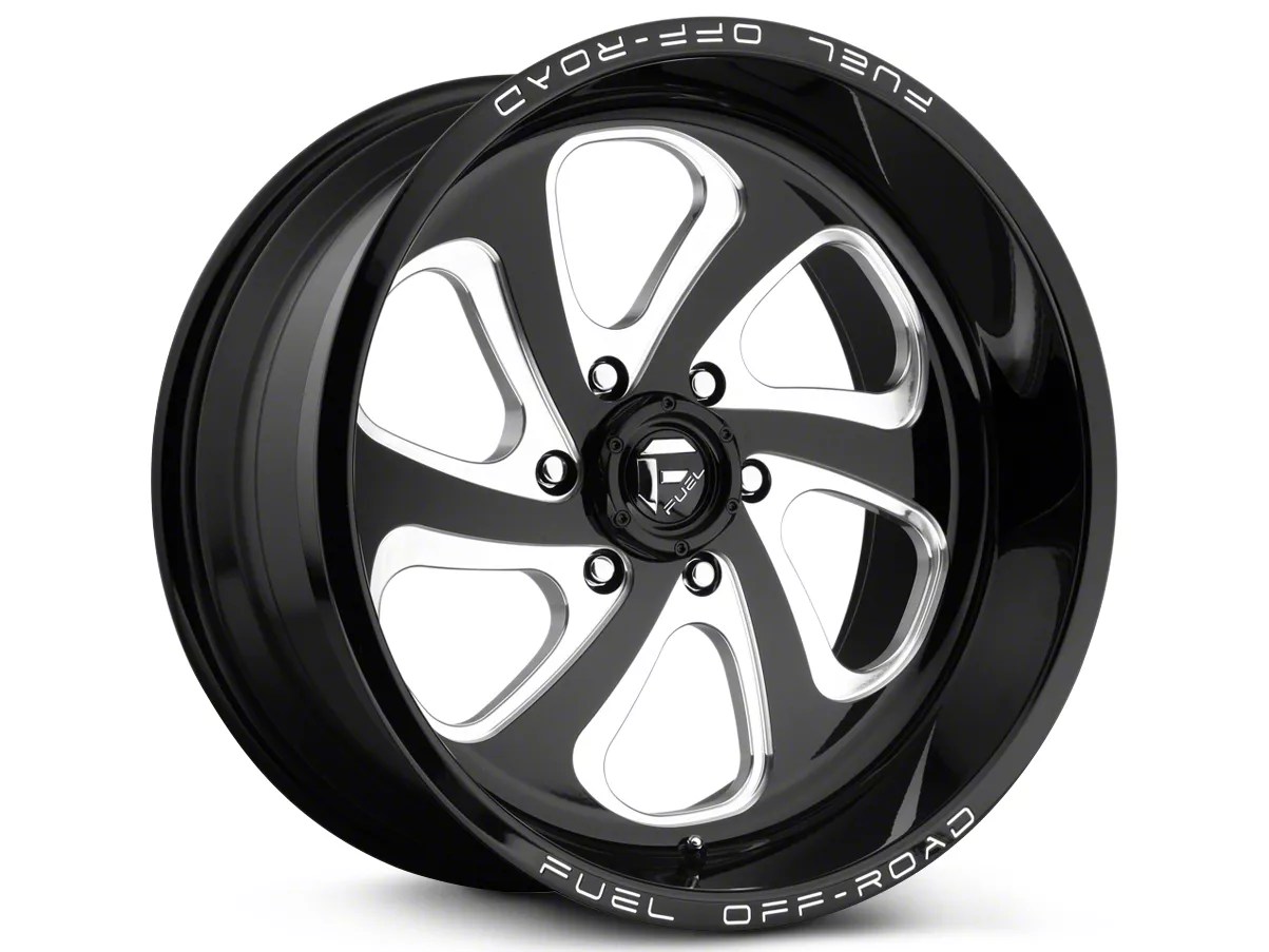 Fuel Wheels Tahoe Flow Gloss Black Milled 6Lug Wheel; 20x9; 20mm