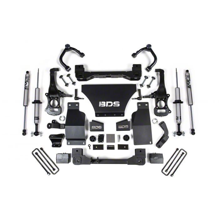BDS Silverado 1500 4Inch Snap Ring CoilOver Suspension Lift Kit with