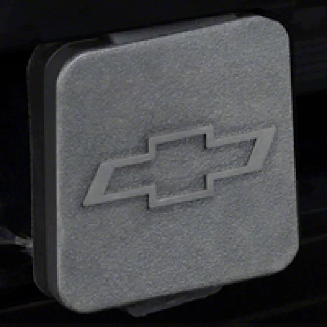 GM Tahoe Hitch Cover with Bowtie Logo; Black 23181344 (Universal; Some