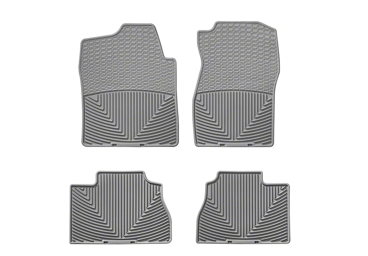 Weathertech Sierra All Weather Front & Rear Rubber Floor Mats Gray
