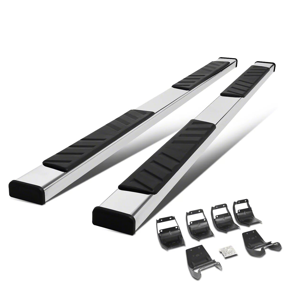 F150 4.50Inch Running Boards; Stainless Steel (1523 F150 SuperCrew) Free Shipping