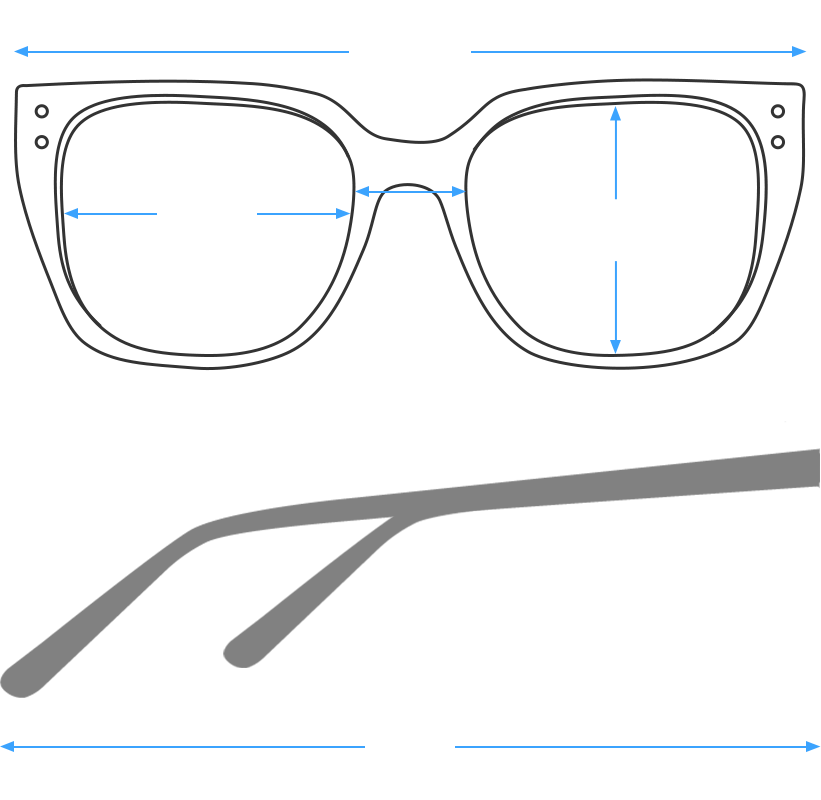 Astrid CatEye Black Glasses