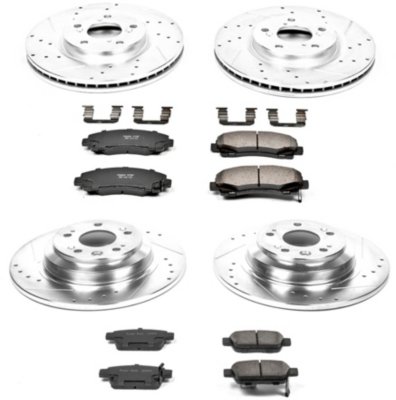 2009-2013 Acura Tl Brake Disc And Pad Kit Powerstop Acura Brake Disc