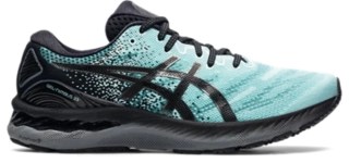 Men's GEL-NIMBUS 23 | Clear Blue/Gunmetal | Running | ASICS Outlet
