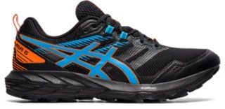 GELSONOMA 6 Men Black/Digital Aqua Men's Trail Running Shoes
