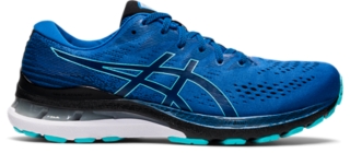 Men's GELKAYANO 28 (2E) Lake Drive/Black Running Shoes ASICS