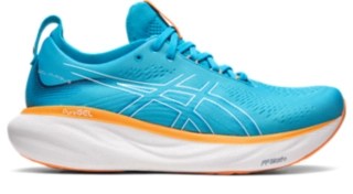GELNIMBUS 25 Men Island Blue/Sun Peach Men's Running Shoes