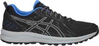 Women's Frequent Trail Black/Mid Grey Running Shoes ASICS