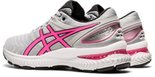 GELNIMBUS 22 WOMEN PIEDMONT GREY/HOT PINK ASICS South Africa