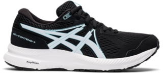 Women's GELCONTEND 7 Black/Clear Blue Running Shoes ASICS