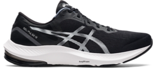 Women's GELPULSE 13 WIDE Black/White Running Shoes ASICS