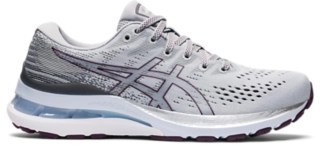 Women's GELKAYANO 28 Piedmont Grey/Deep Plum Running Shoes ASICS