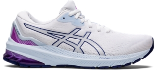 Women's GT1000 11 White/Dive Blue Running Shoes ASICS