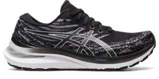 Women's GELKAYANO 29 WIDE Black/White Running Shoes ASICS
