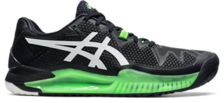 GELResolution 8 Men Black/Green Gecko Men's Tennis Shoes ASICS