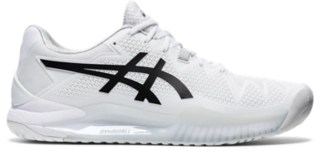 GELResolution 8 Men White/Black Men's Tennis Shoes ASICS