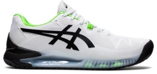 Men's Gel-Resolution 8 | White/Green Gecko | Tennis Shoes | Asics