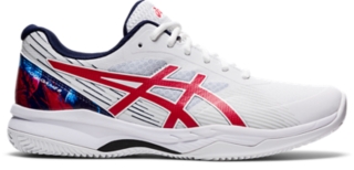 Men's GELGAME 8 CLAY/OC L.E. WHITE/CLASSIC RED Tennis ASICS