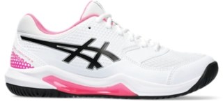 GELDEDICATE 8 PICKLEBALL Women White/Hot Pink Pickleball Shoes