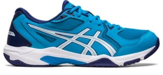 GELROCKET 10 WIDE Men Island Blue/White Men's Volleyball Shoes