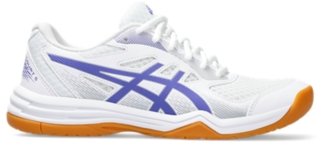 UPCOURT 5 Women White/Blue Violet Women's Volleyball Shoes